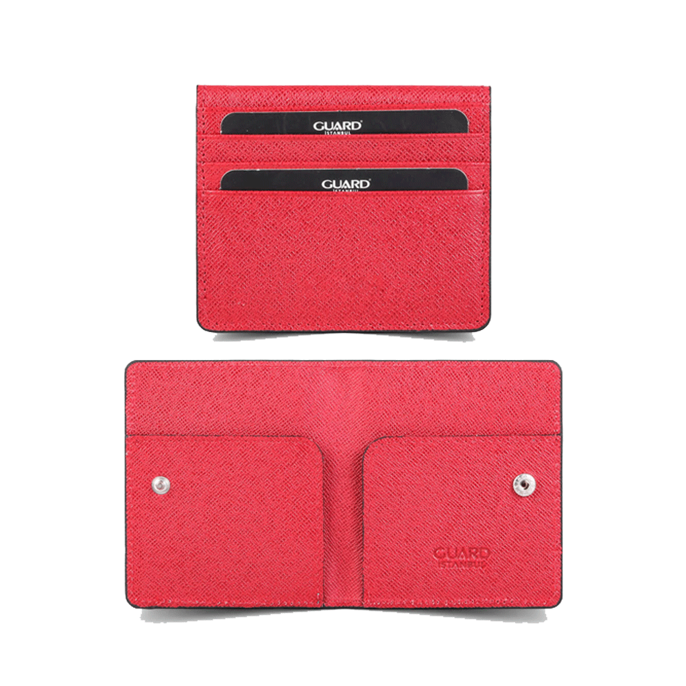Red Leather Card Holder LWG5239-KZ