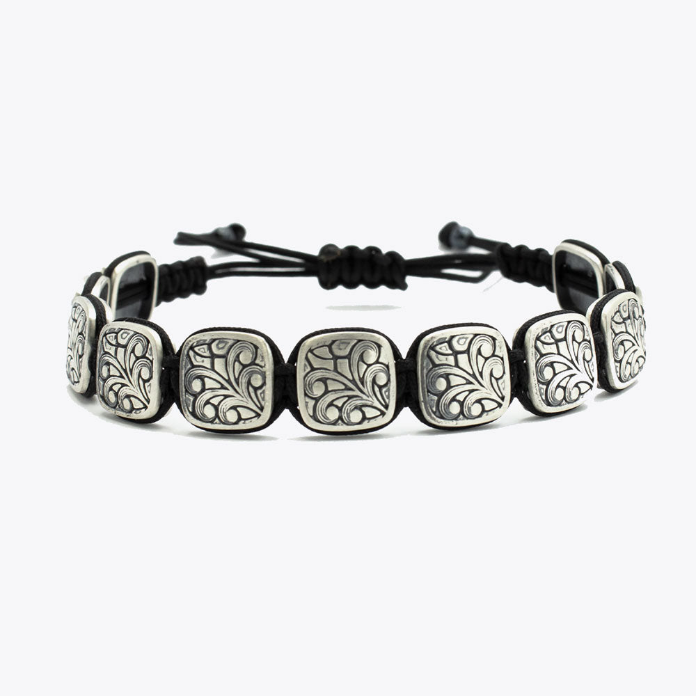 by LYDIAN Men's Bracelet 925s Silver NLTB064_B