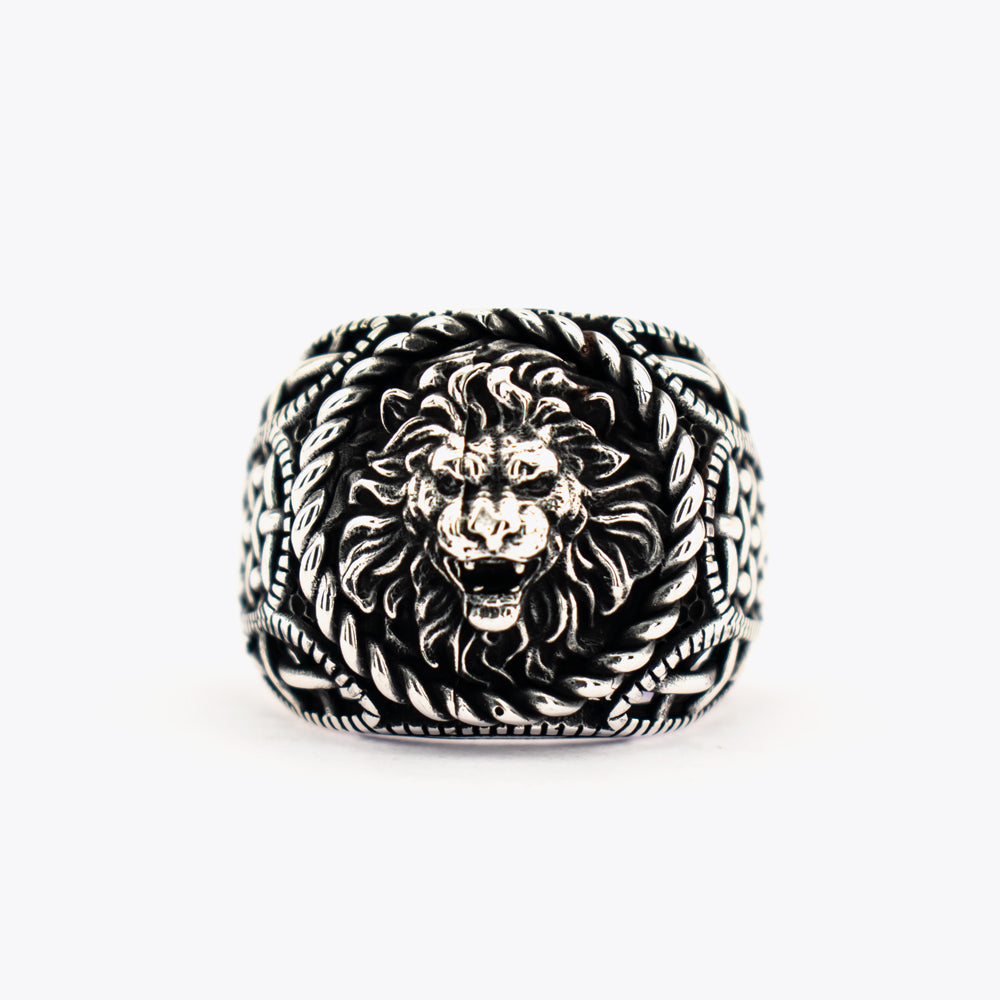 Lion Signet Ring Men ORTBL182