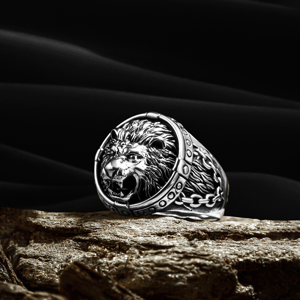 Lion Men's Ring - 925 Sterling Silver CLMR0218