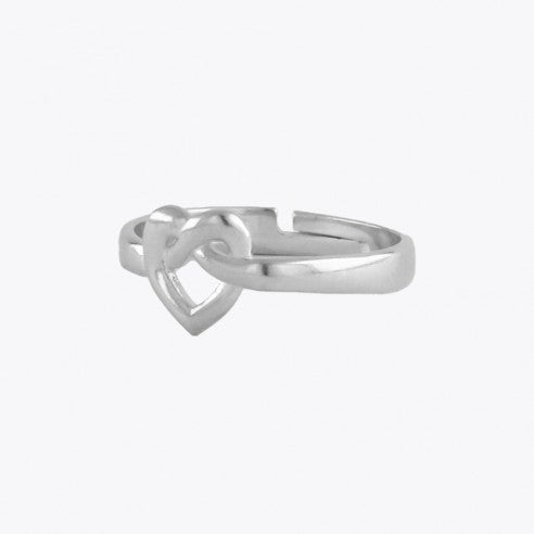 Forever connected heart ring - 925 Sterling Silver