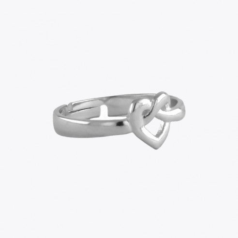 Forever connected heart ring - 925 Sterling Silver